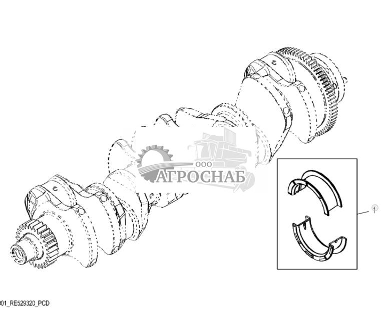 9901 Комплект упорных подшипников коленчатого вала - ST130112 967.jpg